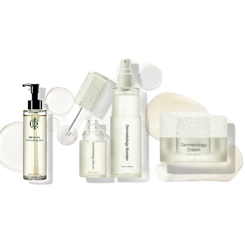 Démaquillant Cleaning Oil + First Package Sérum et Booster + Crème hydratante Dermatology Cream RIMAN INCELLDERM